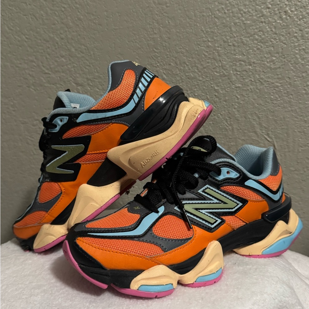 New Balance Orange and Black Athletic Shoes